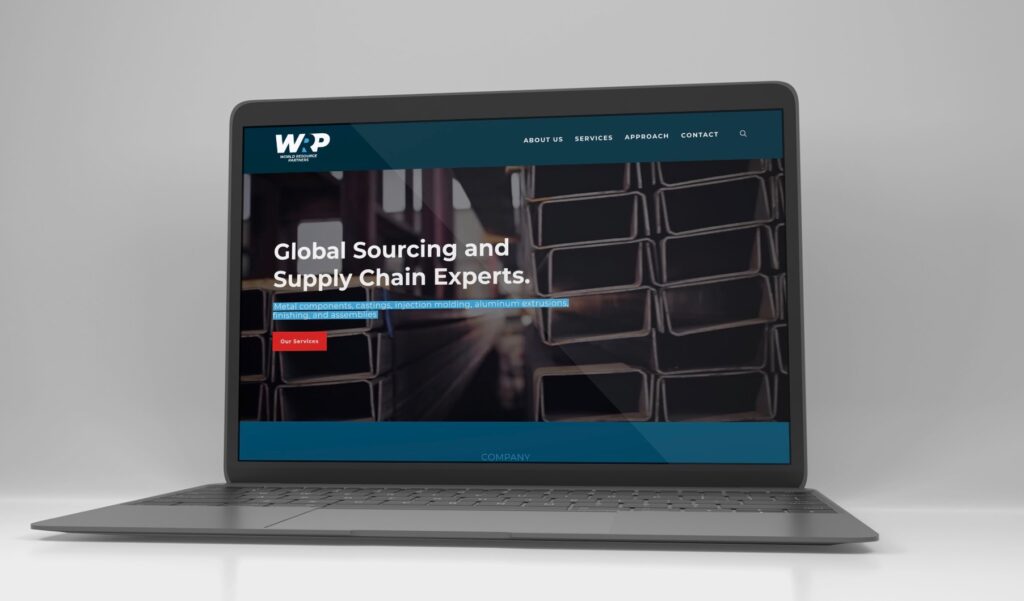 Digital marketing: website design for global supply chain experts